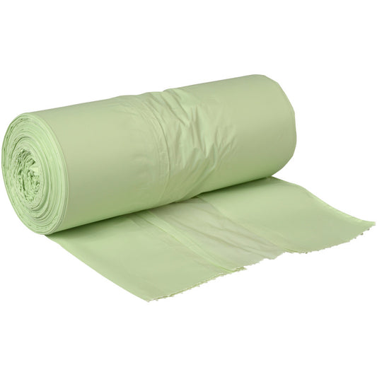 Lífrænar ruslapokar – Bio Green – 35 lítrar – 60x74 cm – 14 rúllur – 18 míkrón – 40 pokar á rúllu – Maíssterkja