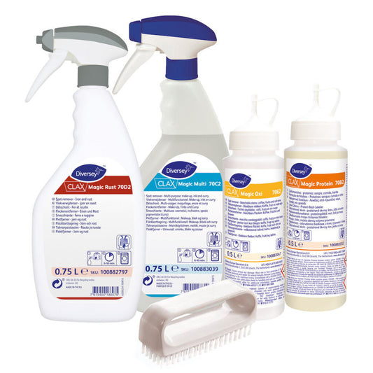 Diversey Clax Magic Starterkit 70A2 – Blettaeyðingarkerfi fyrir fagleg þvottahús