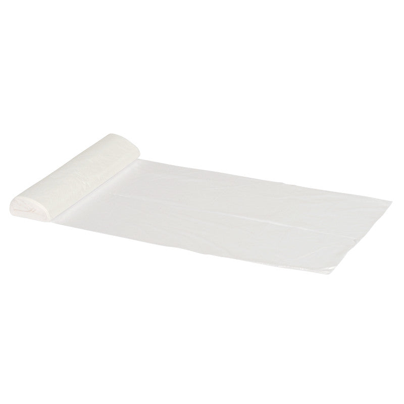 Glær Plastpoki á Rúllu 55x65 cm, 35L, 20 micron, LDPE, 50 stk á Rúllu, 20 Rúllur