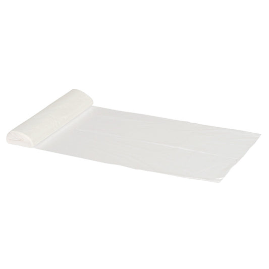 Glær Plastpoki á Rúllu 55x65 cm, 35L, 20 micron, LDPE, 50 stk á Rúllu, 20 Rúllur
