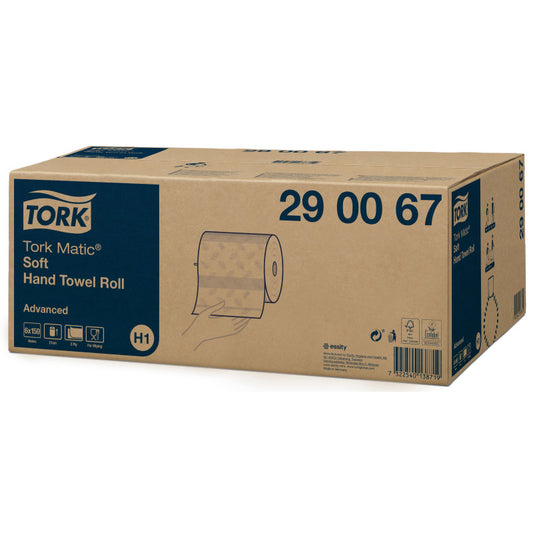 TORK Matic H1 Handþurrkupappír – 2-laga – 150 metrar – 6 rúllur – Hvítur
