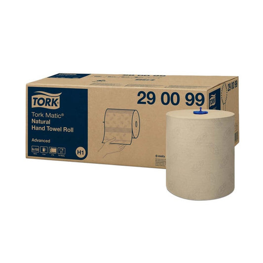 TORK Matic H1 Handþurrkupappír – 2-laga – 150 m – 6 rúllur – Náttúrulegur – Advanced