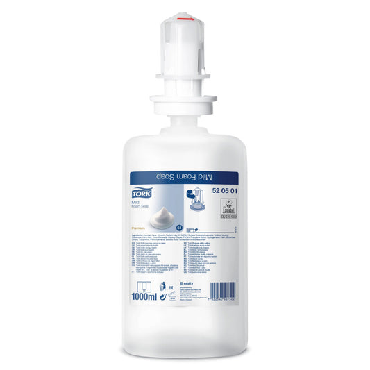 TORK S4 Froðusápa – Mild Premium – Með ilmi – 6 x 1 lítri – EU-blómsvottuð