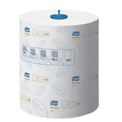 TORK Matic H1 Handþurrkupappír – 2-laga – 100 metrar – 6 rúllur – Hvítur – Premium